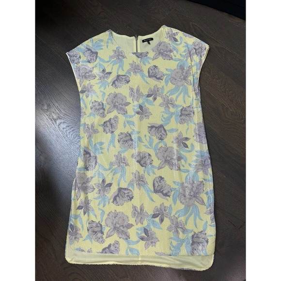 Massimo Dutti Floral Micro Sequin Floral Tunic Dress~M~ Fun, Occasion, Summer - Picture 6 of 8